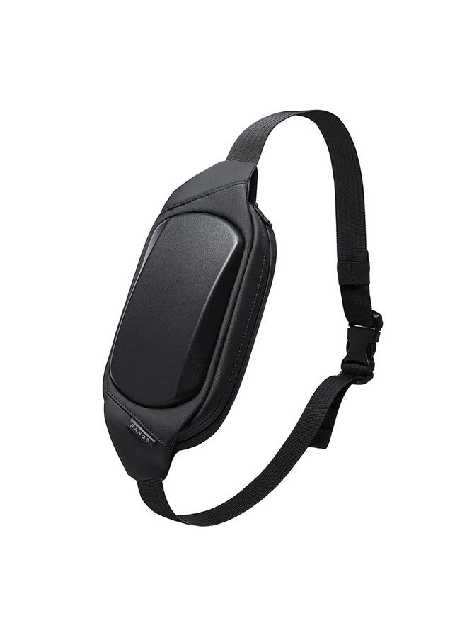 BANGE Water Resistant TPU Unisex Travel Crossbody Sling Bag Chest Pack (Black) - Image 1