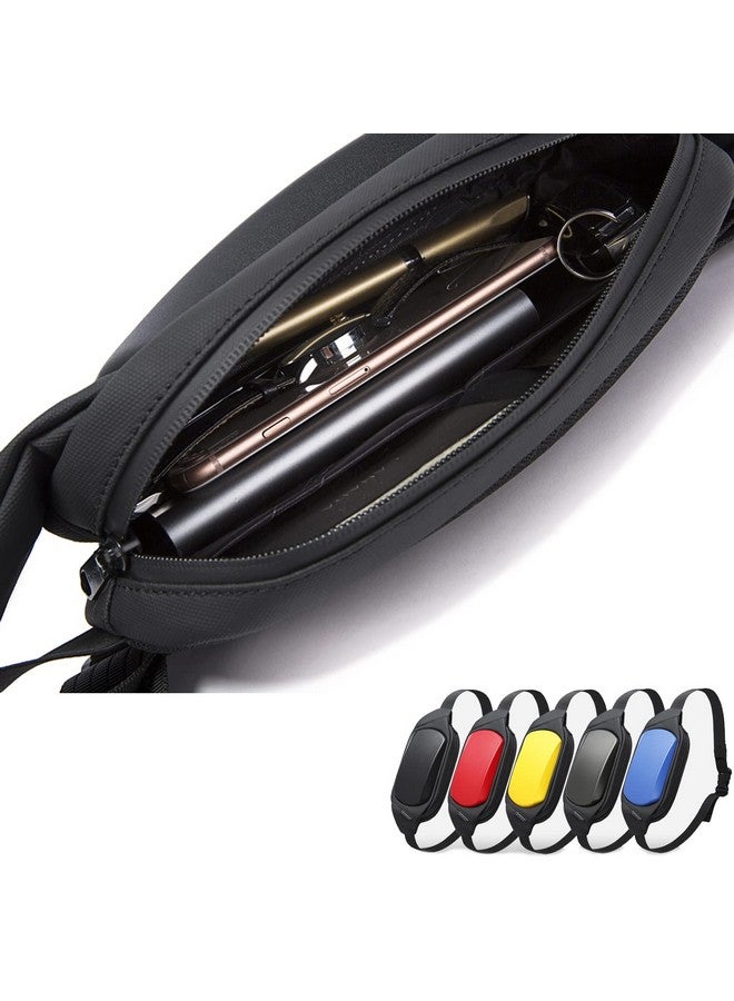 BANGE Water Resistant TPU Unisex Travel Crossbody Sling Bag Chest Pack (Black) - Image 5