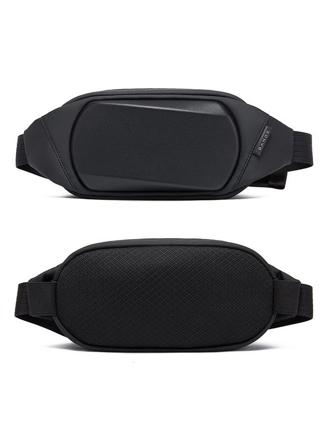 BANGE Water Resistant TPU Unisex Travel Crossbody Sling Bag Chest Pack (Black) - Image 2