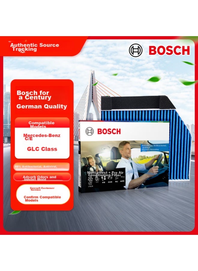 Bosch Multi-effect+pro Air Conditioning Filter Element 8567, Compatible With Mercedes-benz C/e/glc, Amg And Others - Image 1