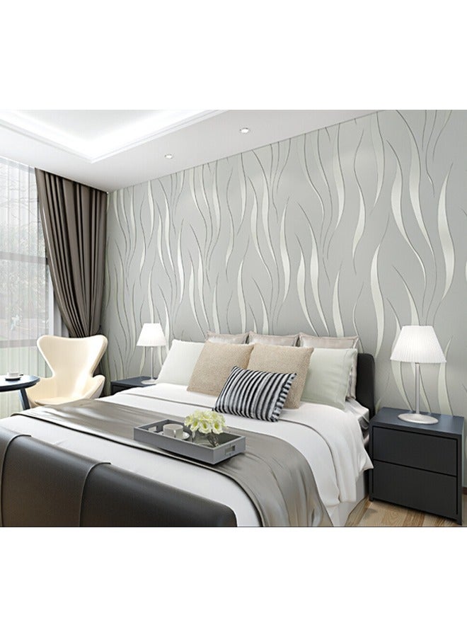 ورق جدران غير منسوج ثلاثي الأبعاد، مناسب لغرفة النوم وغرفة المعيشة والمطبخ والحمام ورق جدران حائط 10x0.53 متر - Image 5