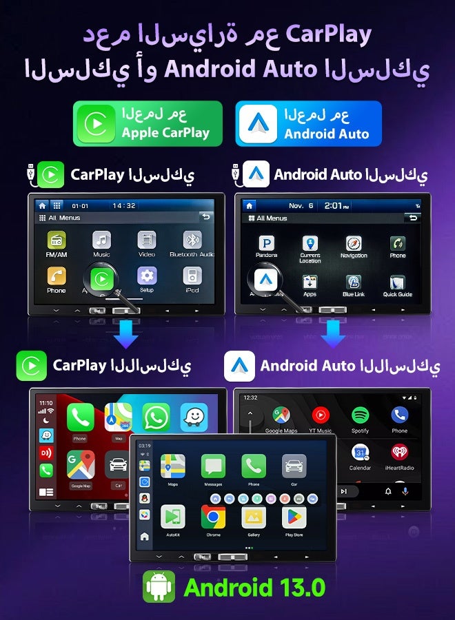 UHD CarPlay Android Auto AIBox HDMI Output Android 13 Snapdragon6225 8GB+128GB GPS YouTube Netflix IPTV System - Image 4