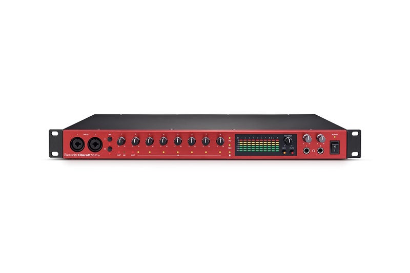 Focusrite Clarett 8Pre StudioGrade 18in20out Audio Interface for Established Producers Eight HighPerformance LowNoise LowDistortion Mic Preamps Capture Audio with Precise Clarity