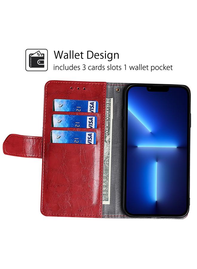 S-TOP Case For OPPO Reno11 F 5G Geometric Stitching Leather Phone Case - Image 2