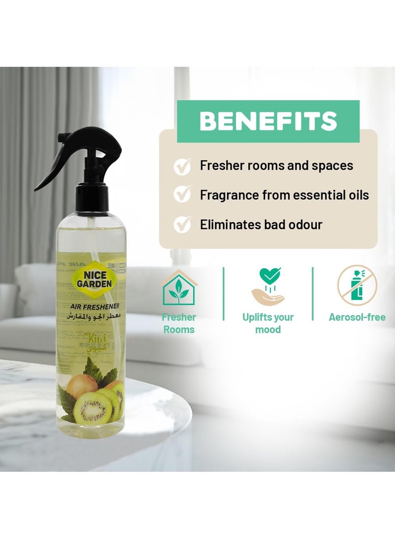 معطر جو رائع برائحة الكيوي من نايس جاردن للسيارة والمنزل والمكتب 400 مل معطر جو للسيارة - Image 3