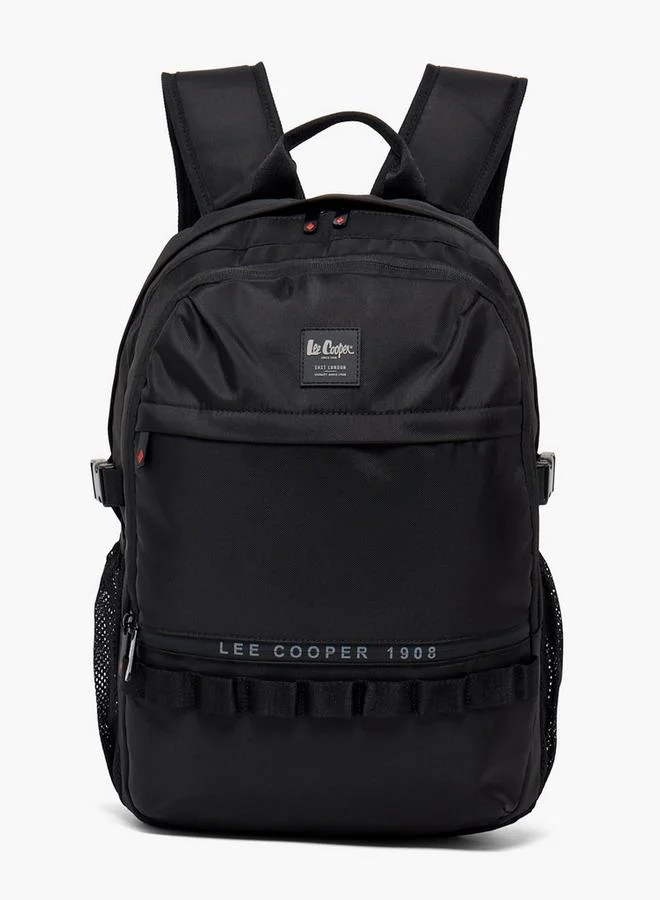 Lee Cooper Logo Print School Backpack For Kids 13+ Years With Padded Laptop Sleeve