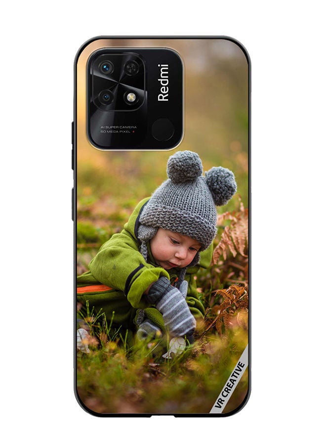 VR CREATIVE غطاء حماية لهاتف شاومي ريدمي 10C بتصميم طفل زاحف متعدد الألوان - Image 1
