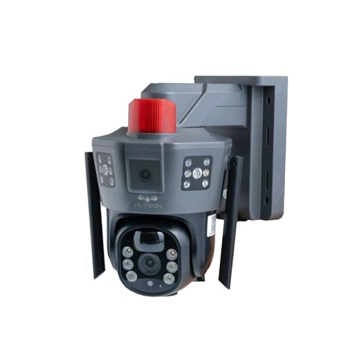 JK Vision 4MP 4G(All sim suppot) 4K HD 10X Zoom Wireless Outdoor Solar Powered Security IP Human Track 4mp Dual Lens CCTV 4g Solar ptz Camera - Image 2
