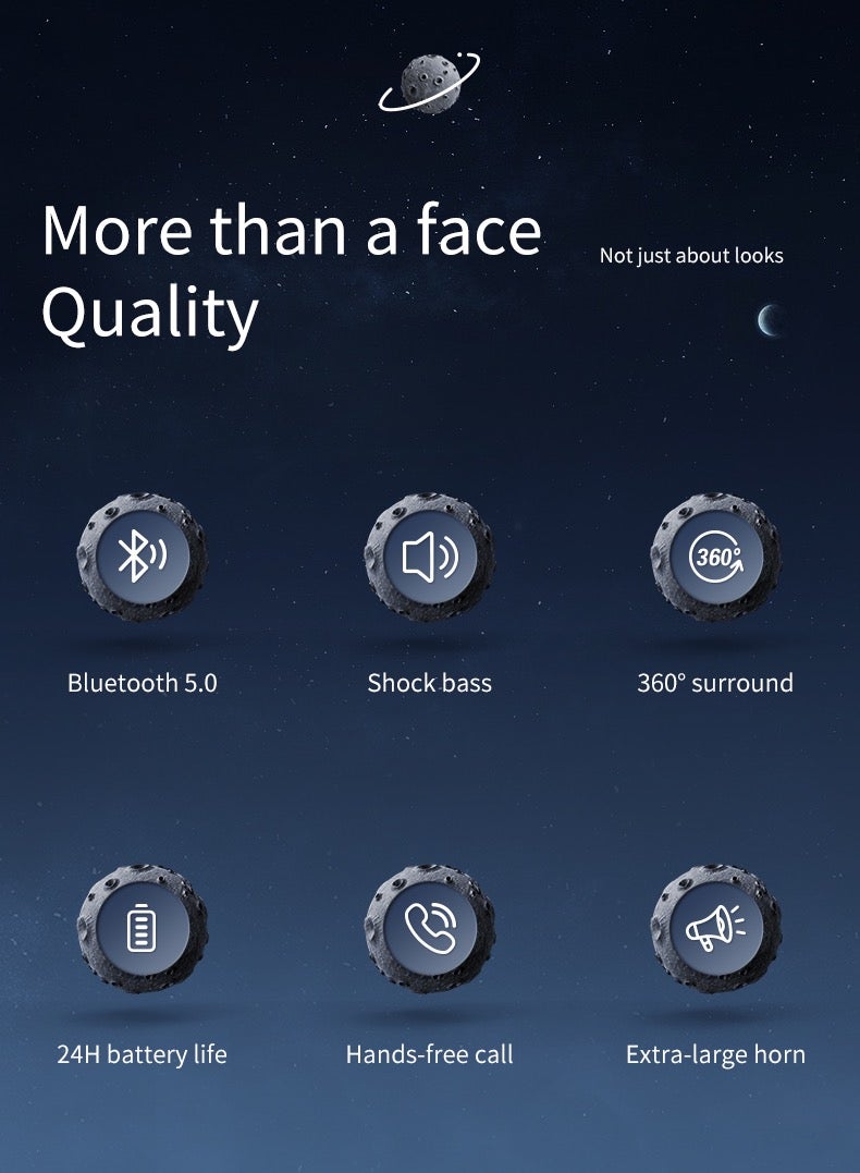 Astronaut wireless Bluetooth speaker mini portable outdoor subwoofer creative small speaker  - Image 5