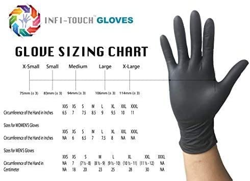 Infi-Touch Heavy Duty Nitrile Gloves, Strong & Tough, High Chemical Resistant, Disposable Gloves, Powder-Free, Non Sterile, Medium, 100 Count - Image 5