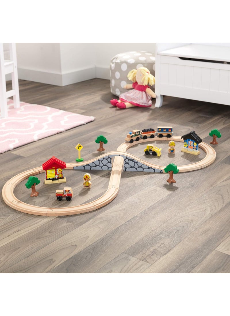 KidKraft KidKraft Figure 8 Train Set Gift for Ages 3  - Image 3