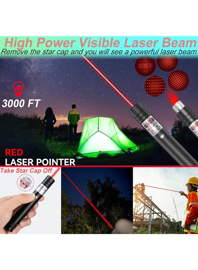 Zedtron Red Laser Pointer,  Long Range Rechargeable High Power Strong Laser Pointer for Presentations Outdoor - Image 2
