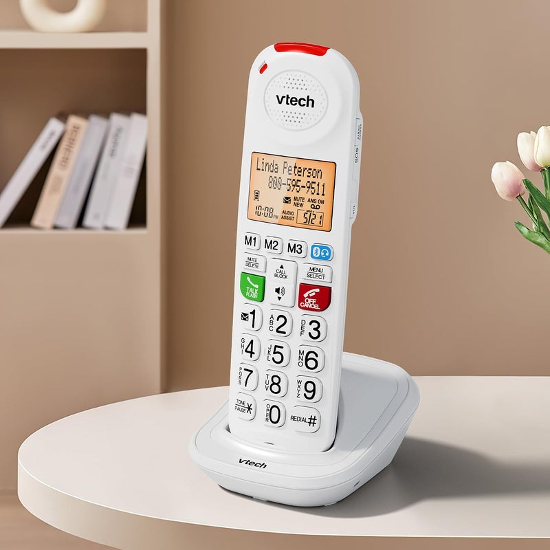 VTech SN5107 Amplified Accessory Handset with Big Buttons & Large Display for SN5127 & SN5147 Senior Phone Systems - Image 3