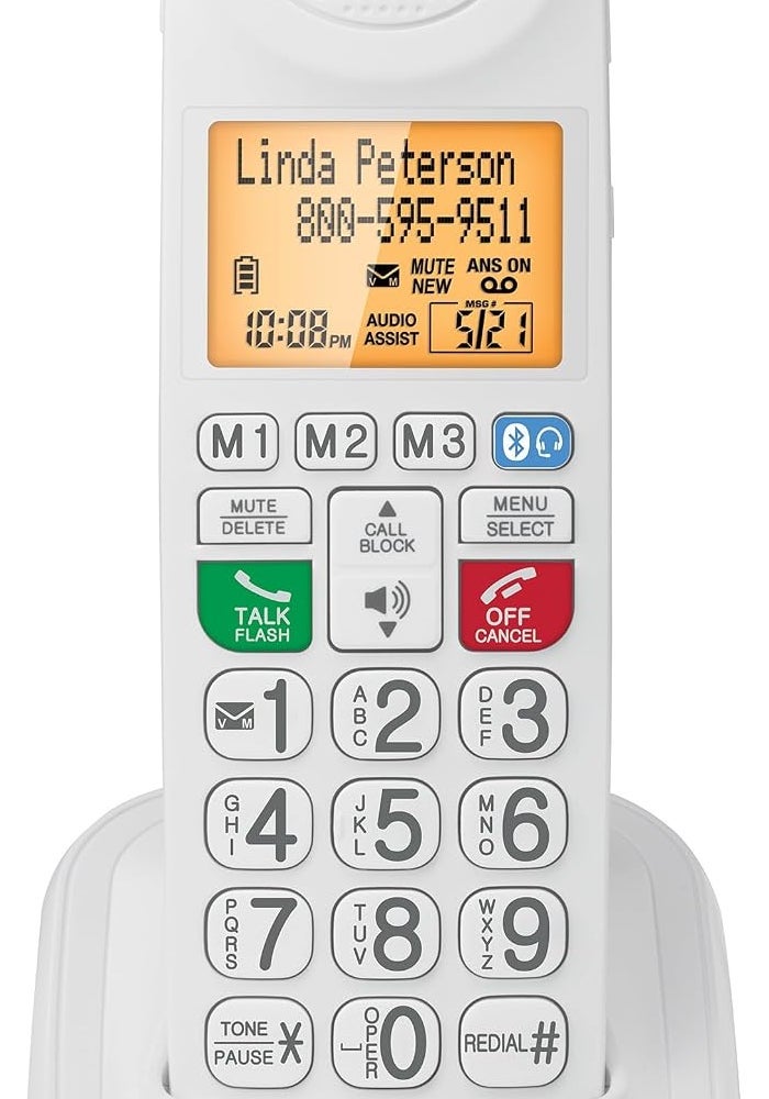 VTech SN5107 Amplified Accessory Handset with Big Buttons & Large Display for SN5127 & SN5147 Senior Phone Systems - Image 1