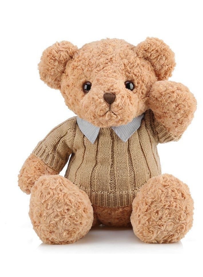 MIXDE 50cm Stuffed Teddy Bear, Unique Shape Teddy Bear, Shaggy Stuffed Brown Bear, Adorable Plush Toy, Made of Soft Premium Stuffing Material, Interior Decoration, Fun Themed Room Decor, Ideal Gift for Al  - Image 1