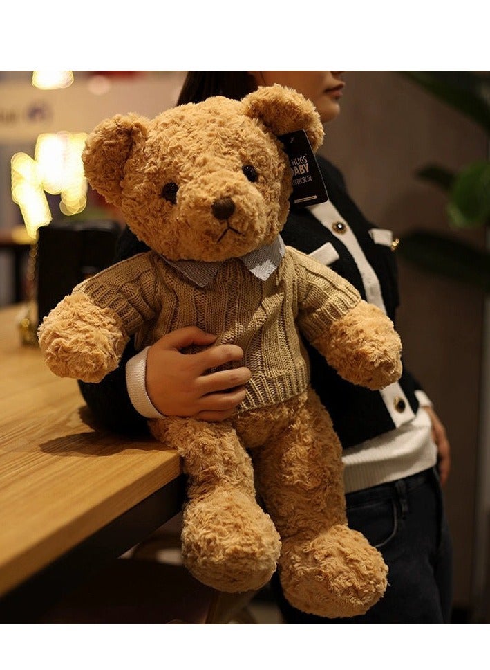 MIXDE 50cm Stuffed Teddy Bear, Unique Shape Teddy Bear, Shaggy Stuffed Brown Bear, Adorable Plush Toy, Made of Soft Premium Stuffing Material, Interior Decoration, Fun Themed Room Decor, Ideal Gift for Al  - Image 3