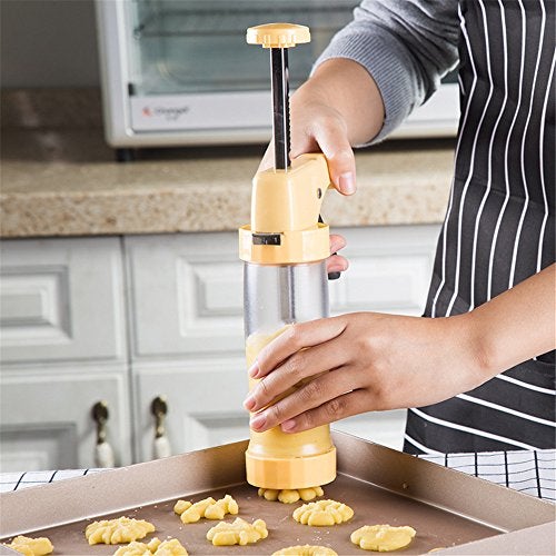 FantasyDay Biscuit Making and Icing Set Cookie Biscuit Press and Cake Icing Decorating Set with Icing Gun Cookie Press Cutter Kit with Discs and Nozzles For Beginner and Professional Use #2 - Image 5