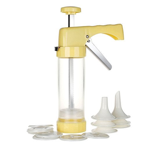 FantasyDay Biscuit Making and Icing Set Cookie Biscuit Press and Cake Icing Decorating Set with Icing Gun Cookie Press Cutter Kit with Discs and Nozzles For Beginner and Professional Use #2 - Image 1