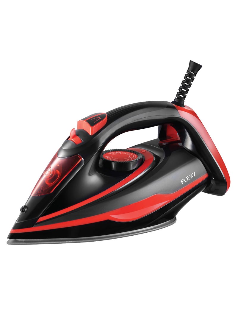 Flexy FLEXY® Steam Iron with Advanced Temp Control, 130ml Water Tank, Vertical Steam Burst, Large Soleplate, Overheat Protection, Heat Indicator, Adjustable Steam, Dry Iron Function – 2-Year Warranty - Image 1