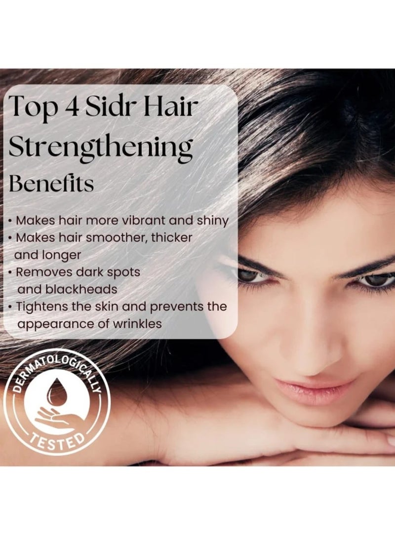 OGAILI Sidr Al Yeman Powder Natural Herbal Hair Cleanser Rejuvenates Hair follicle Stimulate Hair Growth Fights Fungus & Scalp Bacteria Control Hair Fall & Reduce Dandruff 180gm - Image 4