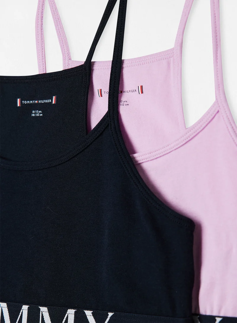 TOMMY HILFIGER Girls Logo Bralette (Pack of 2)