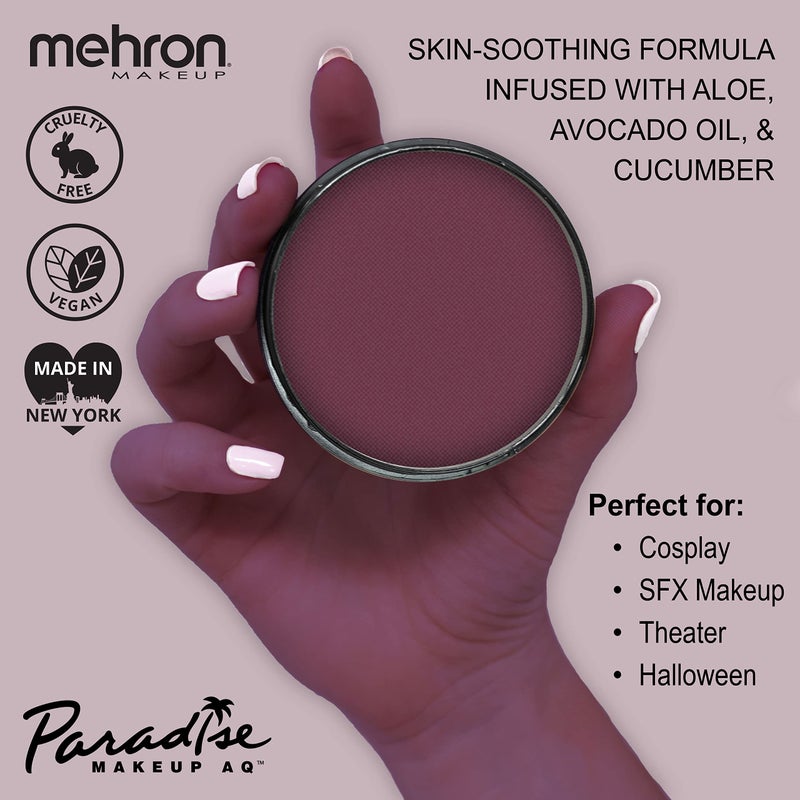 Mehron Makeup Paradise Makeup AQ Pro Size | Stage & Screen Performance, Face & Body Painting, Beauty, Cosplay, and Halloween | Water Activated Face Paint, Body Paint 1.4 oz (40 g) - Wild Orchid - Image 2