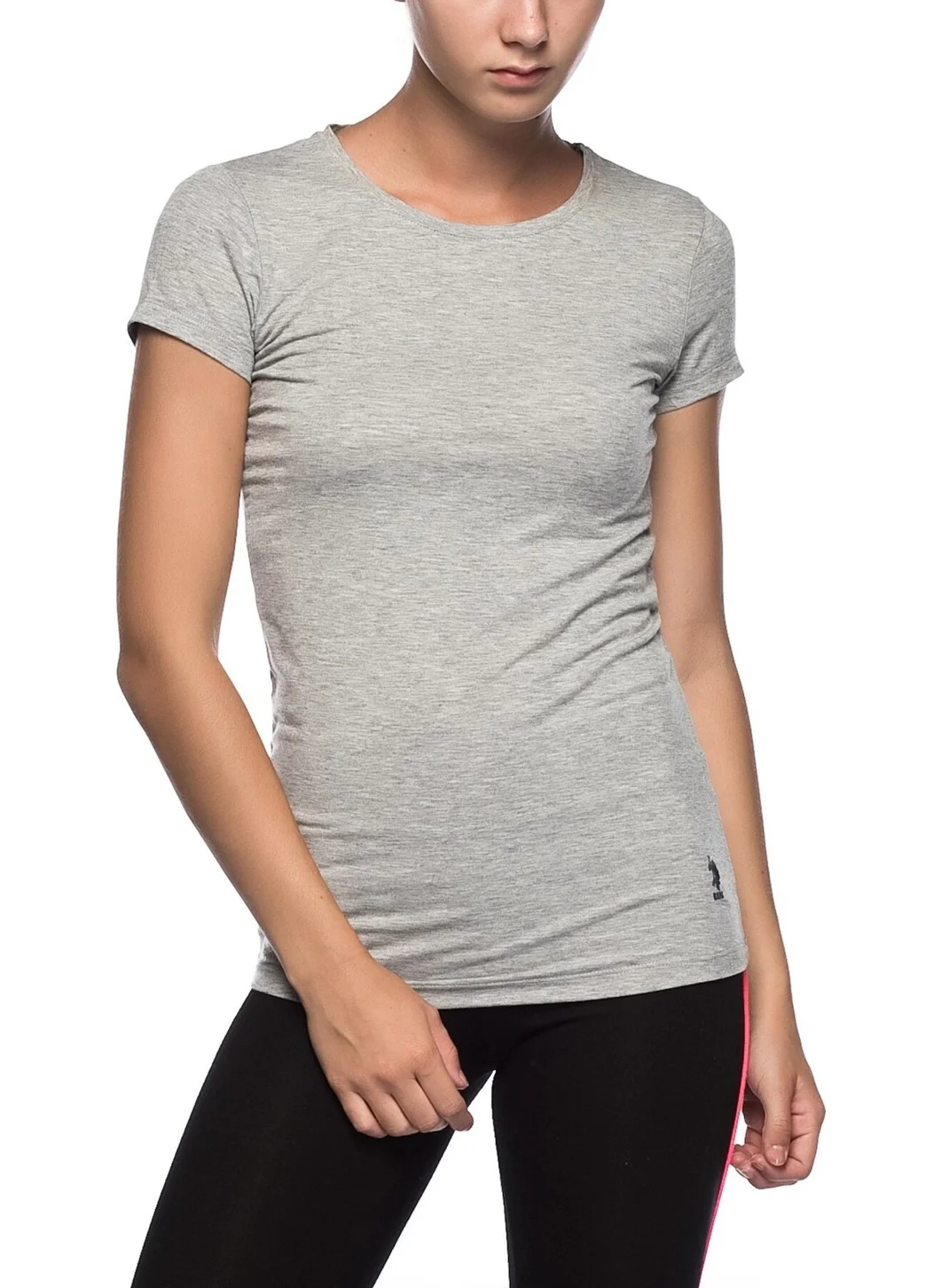 يو اس بولو اسن Round Neck Short Sleeve Women's Basic T-Shirt