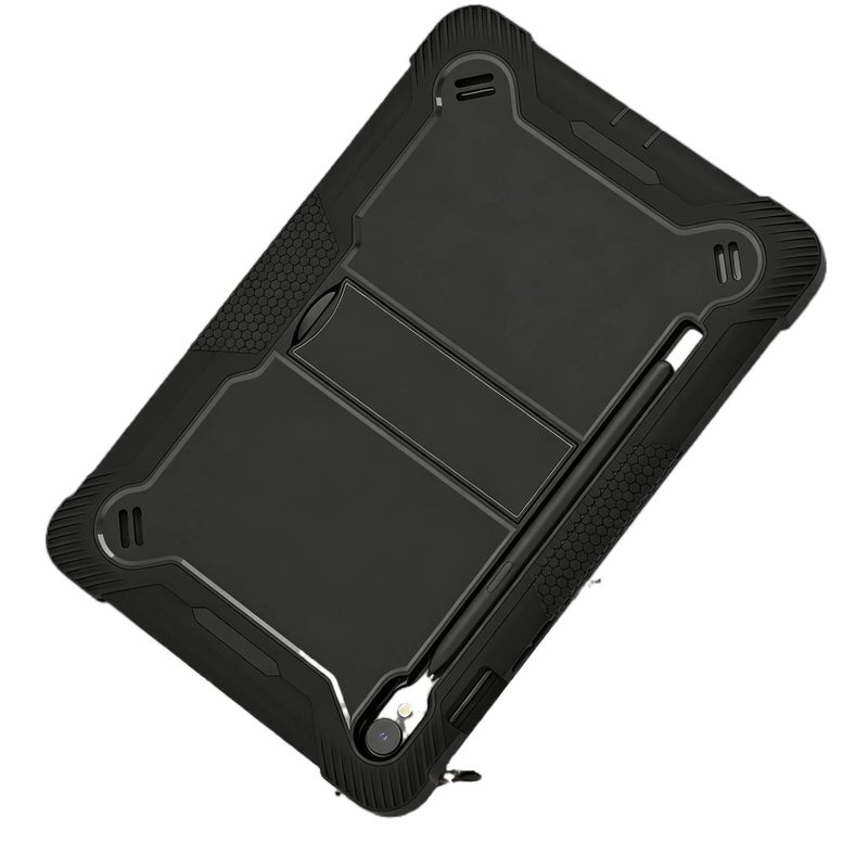 DGG Black Samsung Tab Shockproof Case Compatible with Multiple Samsung Tab Models with Protective Cover Stand Function and Daily Tablet Carry - Image 4