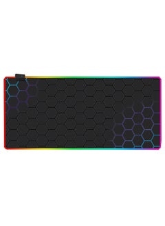 FlashHawk RGB Gaming Mouse Pad 800*300mm Size,14 LED Modes Extended Large Table Desk Mat Mousepad for PC Computer MacBook Keyboard Mat Anti-Slip  - Image 1