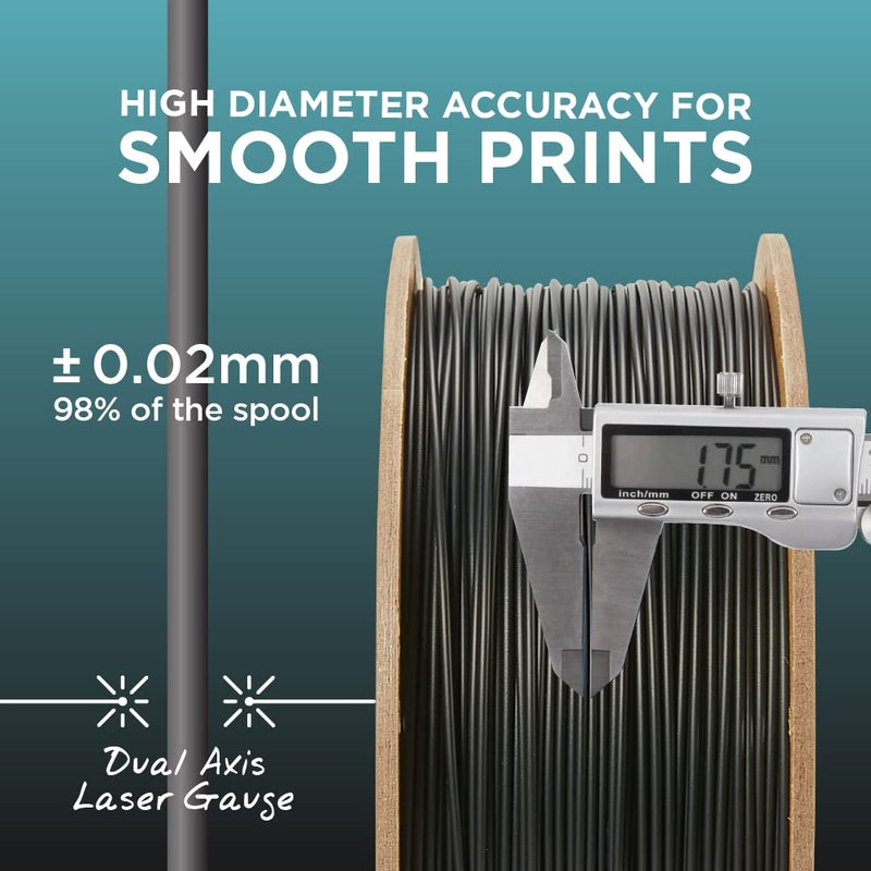 polymaker خيوط PLA، أزرق مائي خيوط طباعة ثلاثية الأبعاد PLA 1.75 مم 1 كجم - خيوط طابعة PolyLite 3D PLA، دقة أبعاد +/- 0.03 مم، متوافقة مع معظم الطابعات ثلاثية الأبعاد، أزرق مائي - Image 5