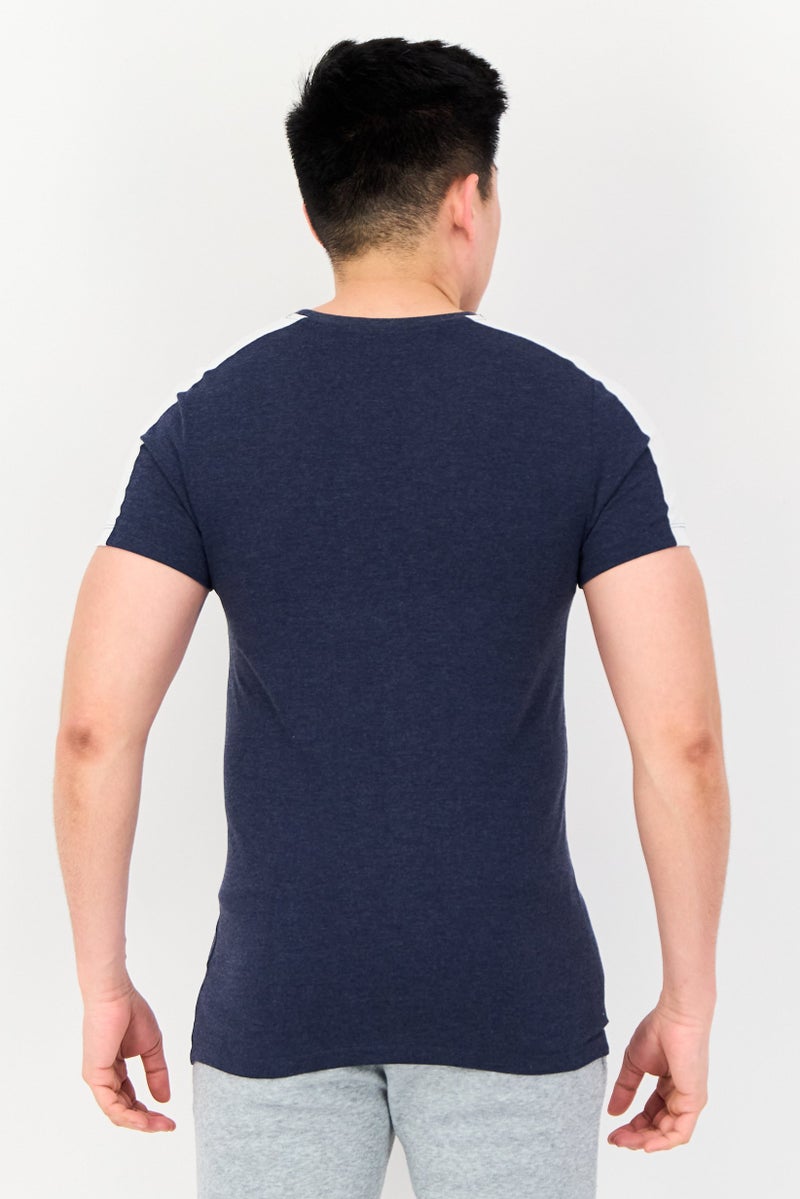 PUMA Men Sportswear Fit Short Sleeve Outdoor T Shirt, Navy - Image 4