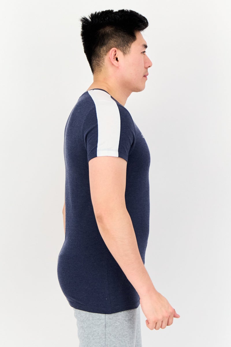 PUMA Men Sportswear Fit Short Sleeve Outdoor T Shirt, Navy - Image 2