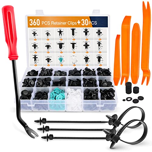 GOOACC - GRC-34 Push Bumper Fastener Rivet Clips with 18 Most Popular Sizes Auto Push Pin Rivets for Benz, BMW, Toyota, Honda, Subaru, Nissan, Mazda etc - Image 1