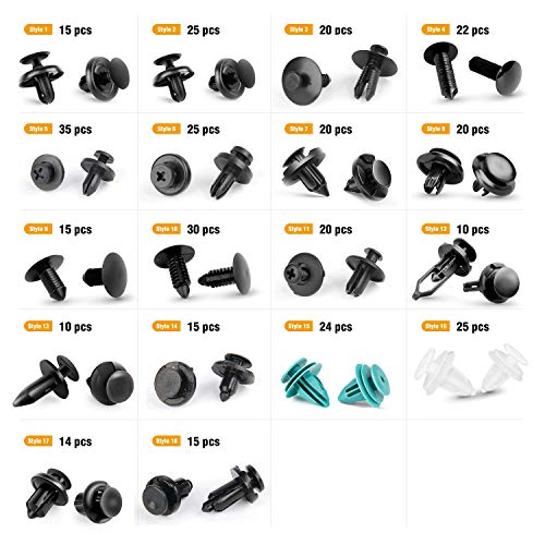 GOOACC - GRC-34 Push Bumper Fastener Rivet Clips with 18 Most Popular Sizes Auto Push Pin Rivets for Benz, BMW, Toyota, Honda, Subaru, Nissan, Mazda etc - Image 3