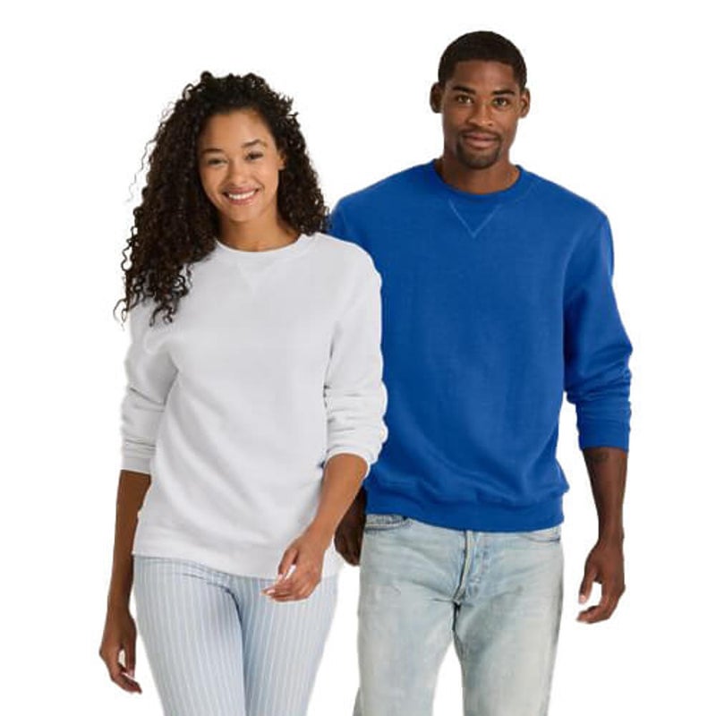 Soffe SSoffe Men's Crew Neck Sweatshirt, Olive Drab Green, Large - Image 2