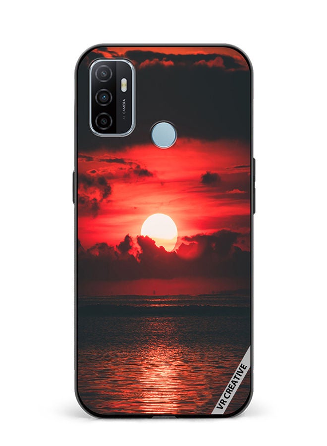 VR CREATIVE Protective Case Cover For Oppo A53 Loving Sun Design Multicolour - Image 1