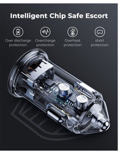 VOLTME Car Charger, Mini 24W Dual USB Car Charger, V-Dynamic technology Alloy Car Adapter with LED Light for iPhone14/13/12/12 Pro/11/11 Pro/XR/Xs/Max/X, iPad Pro/Air 2/mini, Galaxy and More - England Green  - Image 5