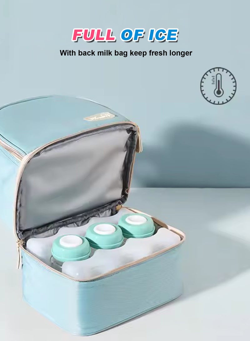 2 Pack Breastmilk Ice Pack,Reusable Ice Packs for Breastmilk Storage,Bottle Ice Packs for Breast Milk,Baby Bottles,Meal,Keeps Breast Milk Fresh