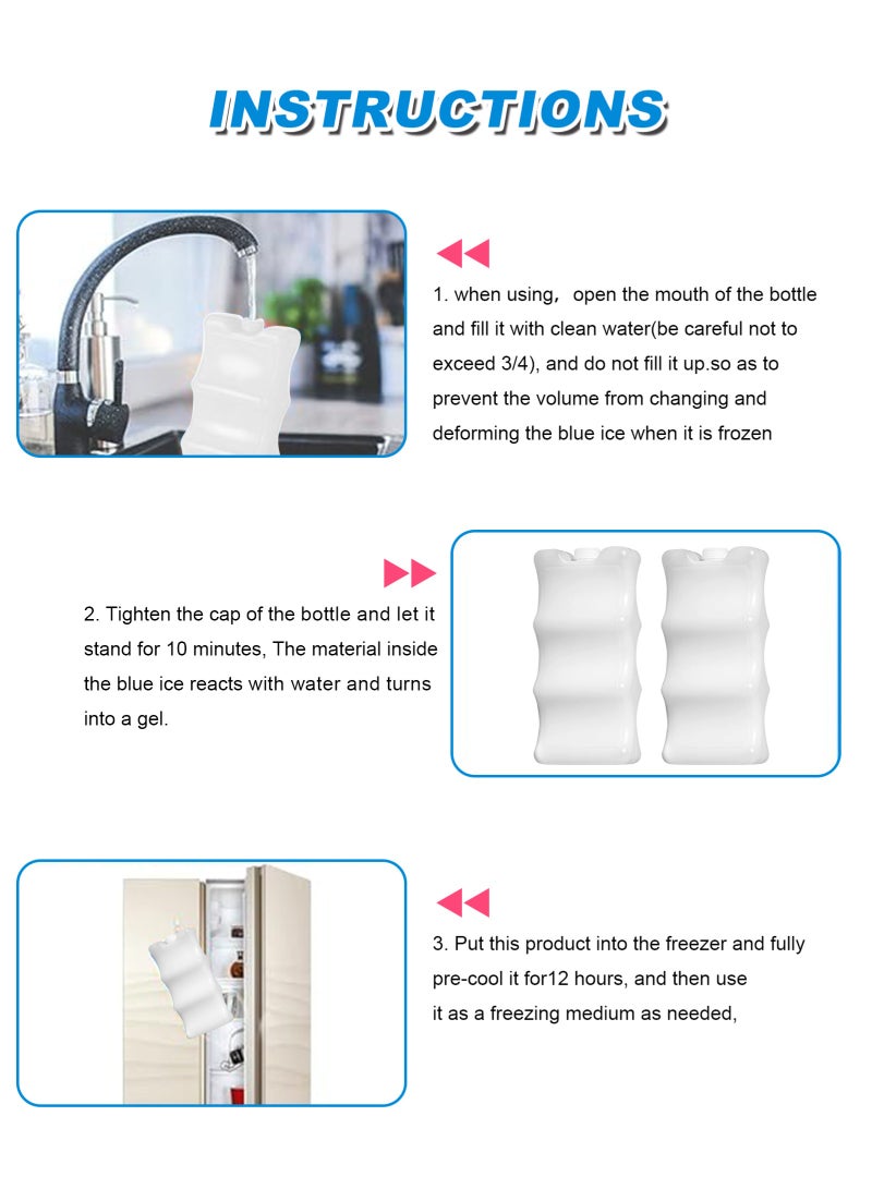 URbazaar 2 Pack Breastmilk Ice Pack,Reusable Ice Packs for Breastmilk Storage,Bottle Ice Packs for Breast Milk,Baby Bottles,Meal,Keeps Breast Milk Fresh - Image 4