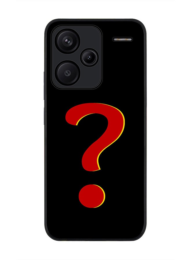 Stylizedd Rugged Black Edge Case for Xiaomi Redmi Note 13 Pro Plus, Slim fit Soft Case Flexible Rubber Edges Anti Drop TPU Gel Thin Cover -  Question? - Image 1