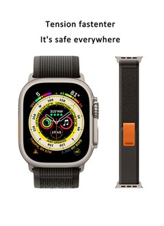 BAND2u Trail Loop Apple Watch Replacement Band 49mm 45mm 44mm - Black Grey  - Image 2