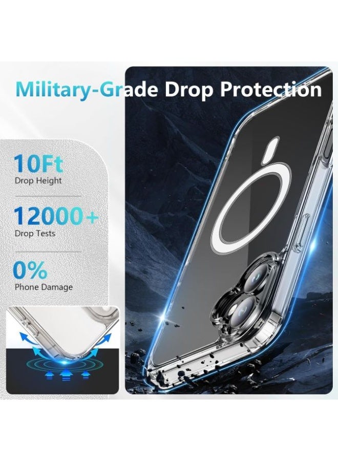 iPhone 17 Clear Cover, Crystal Clear MagSafe Magnetic Shockproof Cover - Image 3