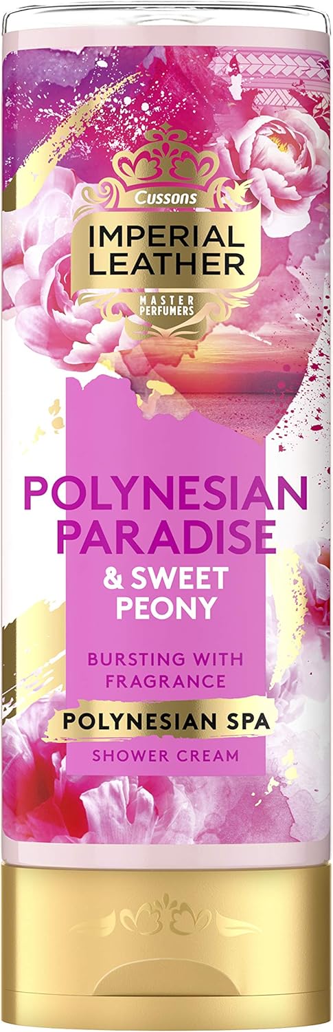 Imperial Leather Shower Gel Polynesian Paradise Sweet Peony Creamy Body Wash Multipack of 6 x 500 ml