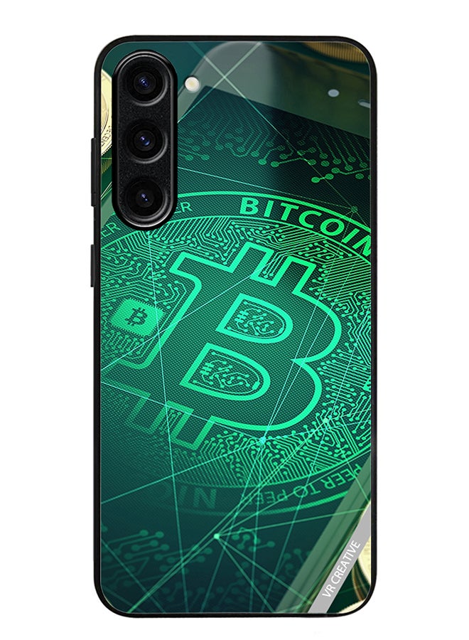 VR CREATIVE Protective Case Cover For Samsung Galaxy S23 FE Bitcoin Design Multicolour - Image 1