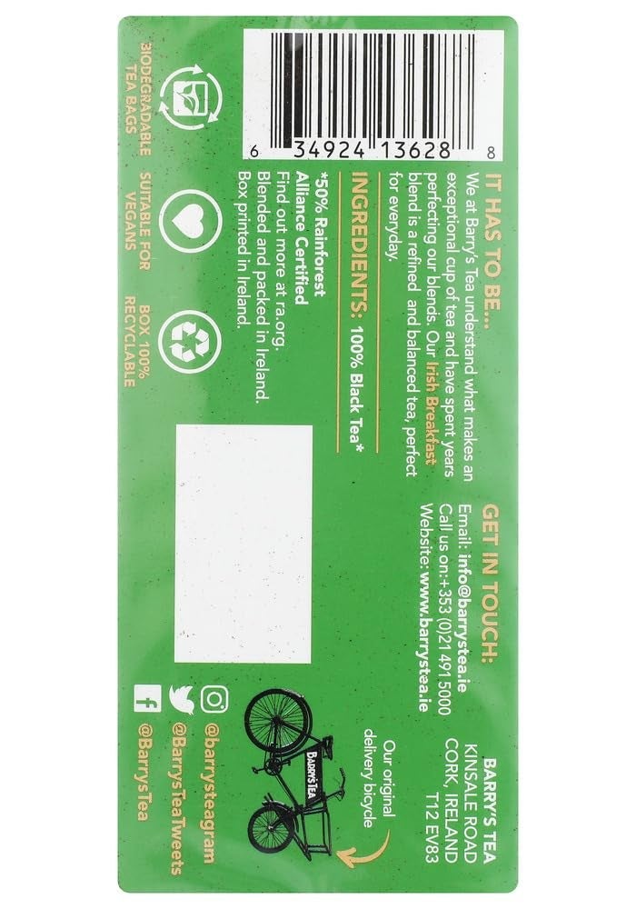 BARRY'S TEA Barry's Irish Breakfast Tea, 40 Tea Bags - Image 2