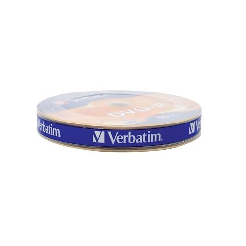 Verbatim DVDR Blank Discs AZO Dye 47GB 16X Recordable Disc 10 Pack Wrap Silver - Image 1