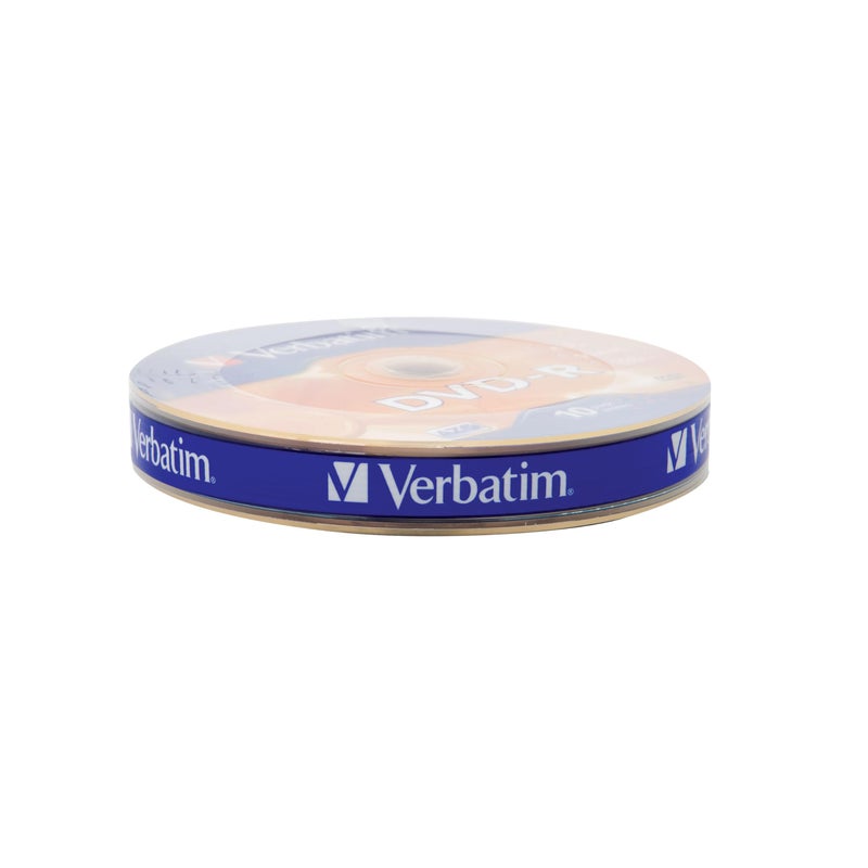 Verbatim DVDR Blank Discs AZO Dye 47GB 16X Recordable Disc 10 Pack Wrap Silver - Image 2
