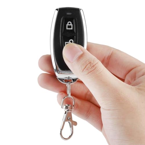 ROBOWAY 433MHz Remote Lock-Unlock Model Relay 433Mhz RF Learning Remote Control Switch Transmitter Two Buttons RF Wireless Learning Code Remote Control Transmitter (RW-RF019, 2 Remote) - Image 3