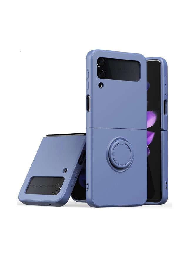 The Bros Silicone Integrated Ring Buckle Mobile Phone Case For Samsung Galaxy Z Flip4