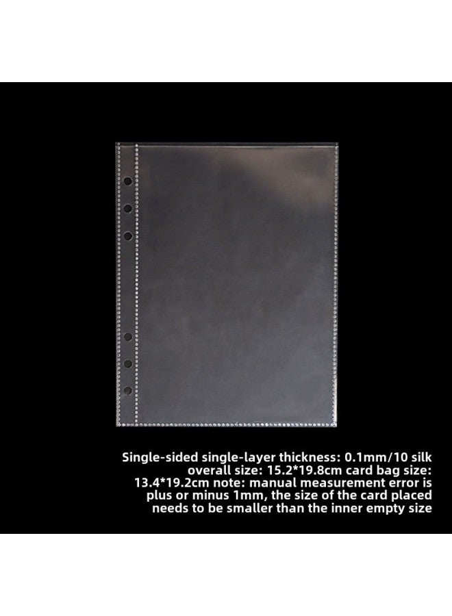 Unity A5 Loose-leaf Book Transparent Pp Inner Page Bag 6 Holes Replaceable Core Photo Storage Bag Portable Bill Material Finishing - Image 1